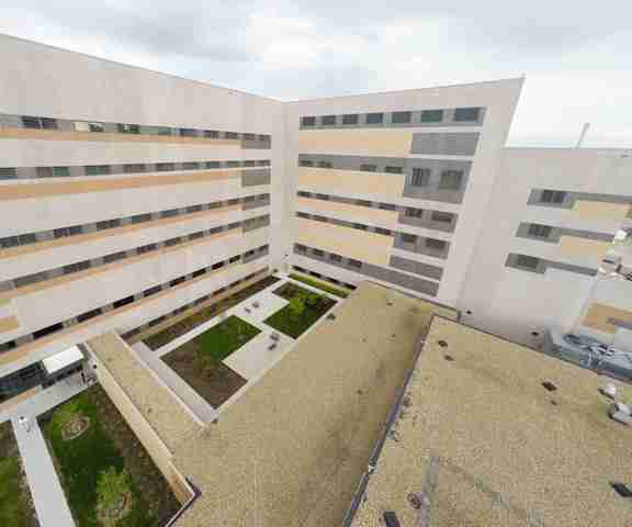 Tindall Corporation Corrections Precast Concrete Richmond Justice Center Courtyard Richmond Virginia Jail Corrections Institute