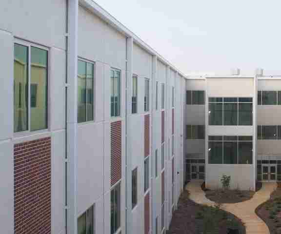 Tindall Corporation Education Precast Concrete Riverside High School Courtyard Greer South Carolina