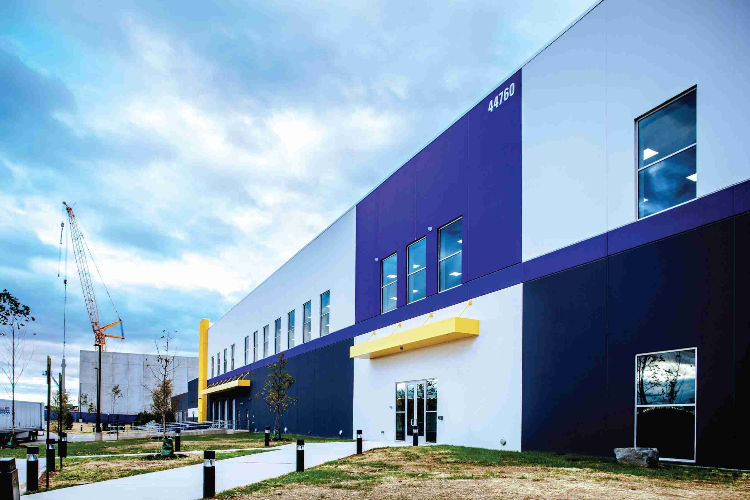 A brand-new precast data center, built using innovative precast concrete technology.