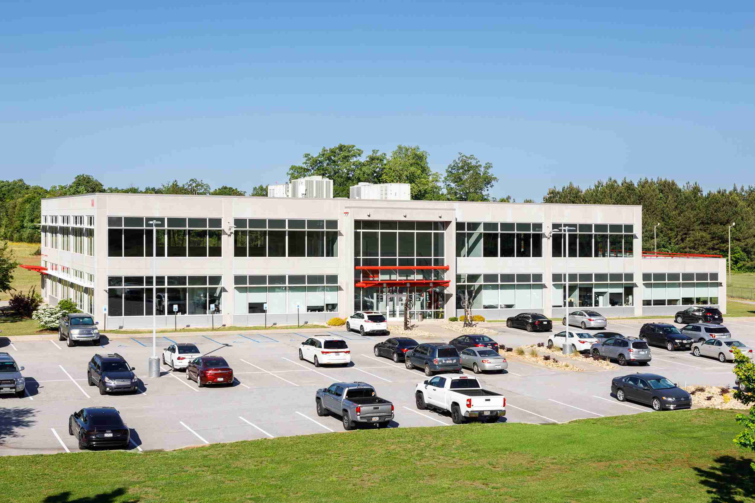 Front view of the SEW Eurodrive Warehouse building in Lyman South Carolina