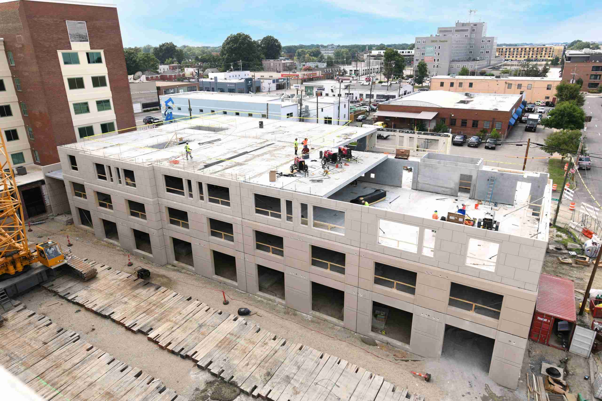 Above view of building